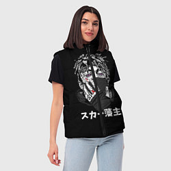 Женский жилет Scarlxrd: hieroglyphs, цвет: 3D-красный — фото 2