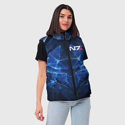 Женский жилет Mass Effect: Blue Armor N7, цвет: 3D-черный — фото 2