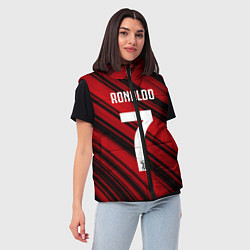 Женский жилет Ronaldo 7: Red Sport, цвет: 3D-красный — фото 2