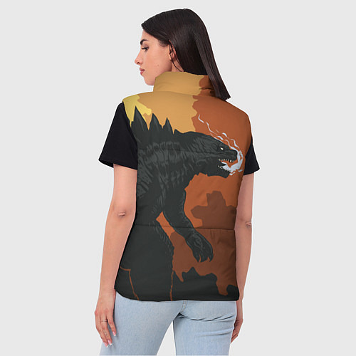Женский жилет Godzilla: Monster Smoke / 3D-Черный – фото 4