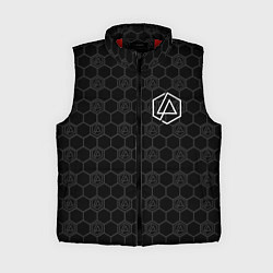 Женский жилет Linkin Park: Black Carbon, цвет: 3D-красный