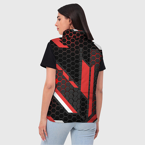 Женский жилет CS:GO CYREX CARBON / 3D-Красный – фото 4