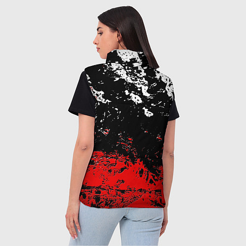 Женский жилет Брызги красок / 3D-Черный – фото 4
