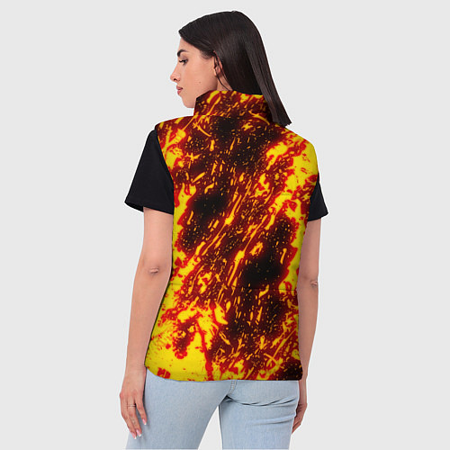 Женский жилет Cyberpunk 2077: FIRE SAMURAI / 3D-Черный – фото 4