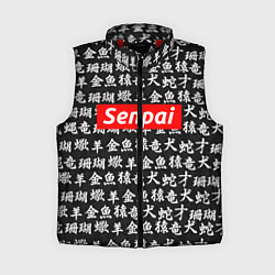Женский жилет Senpai Hieroglyphs, цвет: 3D-красный