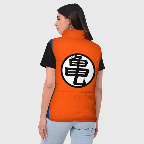 Женский жилет DBZ: Kame Senin Kanji Emblem / 3D-Черный – фото 4