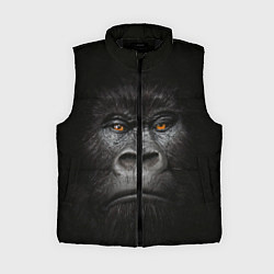 Женский жилет Морда Гориллы, цвет: 3D-черный