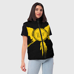 Женский жилет 21 Pilots: Yellow Bird, цвет: 3D-красный — фото 2