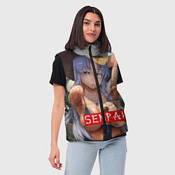 Женский жилет Senpai Sex, цвет: 3D-светло-серый — фото 2
