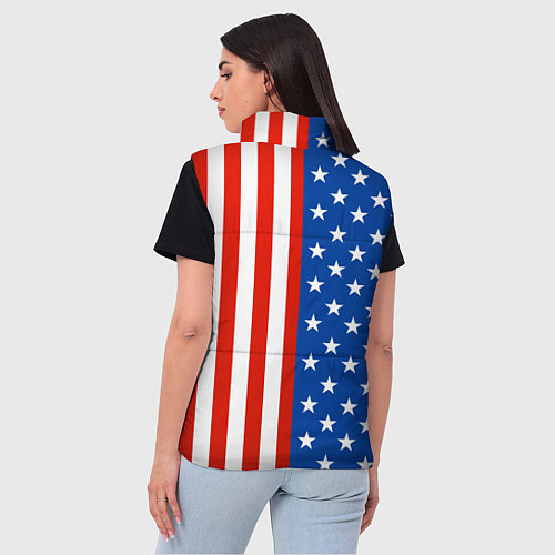 Женский жилет American Patriot / 3D-Черный – фото 4