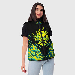 Женский жилет Cyberpunk 2077: Samurai, цвет: 3D-красный — фото 2