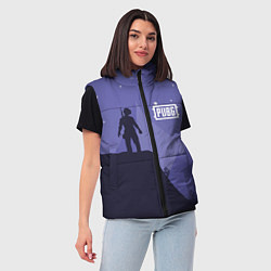 Женский жилет PUBG: Sleep Night, цвет: 3D-светло-серый — фото 2
