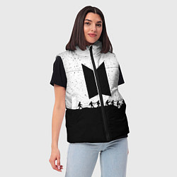 Женский жилет BTS: Black Stars, цвет: 3D-черный — фото 2