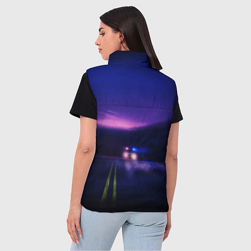 Женский жилет Stranger Things: Neon Road / 3D-Черный – фото 4