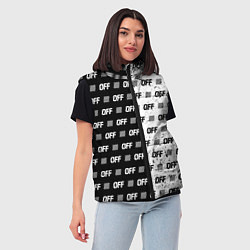 Женский жилет Off-White: Black & White, цвет: 3D-светло-серый — фото 2