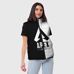 Женский жилет Apex Legends: Black & White, цвет: 3D-красный — фото 2
