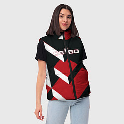 Женский жилет CS:GO Cyrex Style, цвет: 3D-красный — фото 2