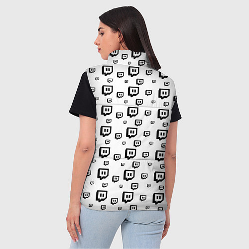 Женский жилет Twitch Online / 3D-Светло-серый – фото 4