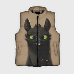 Женский жилет Как приручить дракона, цвет: 3D-черный