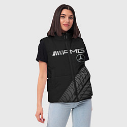 Женский жилет Mercedes AMG: Street Racing, цвет: 3D-красный — фото 2