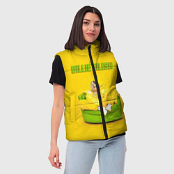 Женский жилет Billie Eilish: Yellow Mood, цвет: 3D-красный — фото 2