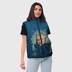 Женский жилет Billie Eilish: My strange addiction, цвет: 3D-красный — фото 2