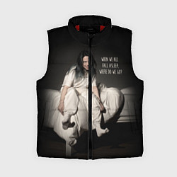 Женский жилет Billie Eilish: Bad Guy, цвет: 3D-красный