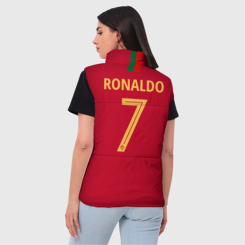 Женский жилет Криштиану Роналду форма / 3D-Черный – фото 4