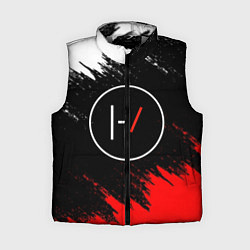 Женский жилет 21 Pilots: Black & Red, цвет: 3D-светло-серый