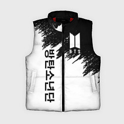 Женский жилет BTS: White & Black, цвет: 3D-красный