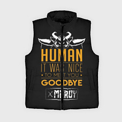 Женский жилет Human it was nice, цвет: 3D-черный