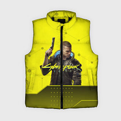 Женский жилет CYBERPUNK 2077, цвет: 3D-черный