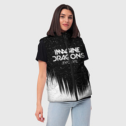 Женский жилет IMAGINE DRAGONS, цвет: 3D-красный — фото 2