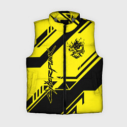 Женский жилет Cyberpunk 2077: Yellow Samurai, цвет: 3D-светло-серый