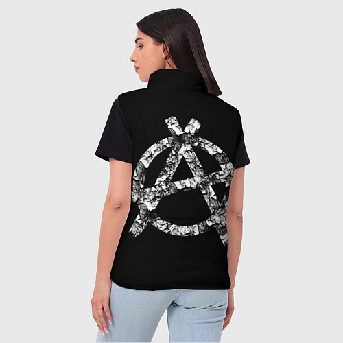 Женский жилет Король и Шут Анархия спина / 3D-Черный – фото 4