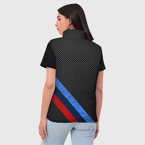 Женский жилет BMW КАРБОН / 3D-Светло-серый – фото 4