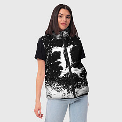 Женский жилет L letter кляксы, цвет: 3D-красный — фото 2