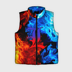 Женский жилет L letter fire, цвет: 3D-черный