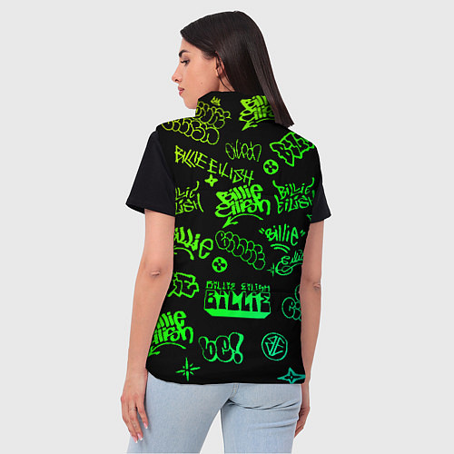 Женский жилет BILLIE EILISH: Grunge Graffiti / 3D-Черный – фото 4