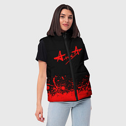 Женский жилет АлисА на спине, цвет: 3D-красный — фото 2