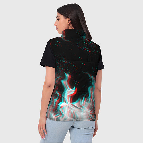 Женский жилет GHOSTEMANE GLITCH / 3D-Черный – фото 4