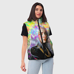 Женский жилет Billie Eilish, цвет: 3D-красный — фото 2