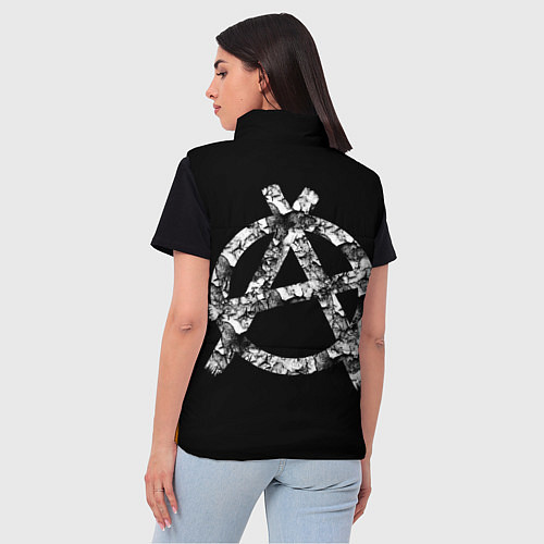 Женский жилет Король и Шут Анархия спина / 3D-Красный – фото 4