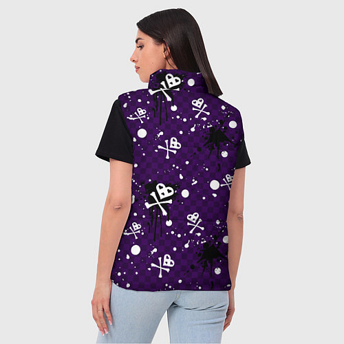 Женский жилет Эмо 2007 фиолетовый фон / 3D-Светло-серый – фото 4