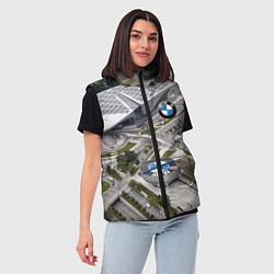 Женский жилет BMW city, цвет: 3D-светло-серый — фото 2