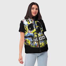 Женский жилет Graffiti - Skull, цвет: 3D-черный — фото 2