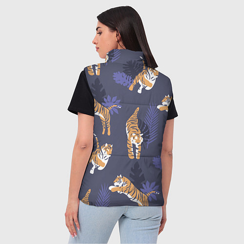 Женский жилет Тигриный прайд / 3D-Светло-серый – фото 4