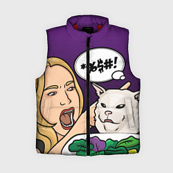 Женский жилет Woman yelling at a cat, цвет: 3D-красный