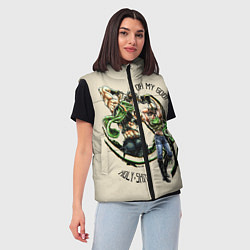 Женский жилет JoJo Bizarre Adventure, цвет: 3D-светло-серый — фото 2