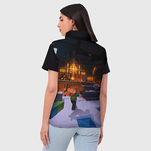 Женский жилет MINECRAFT / 3D-Черный – фото 4